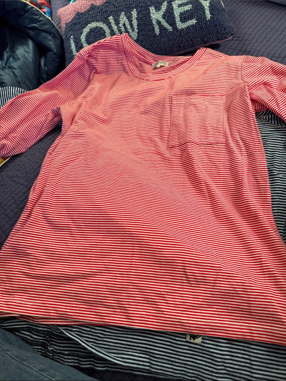 3/4 sleeve stretch tee Quaker Marine
